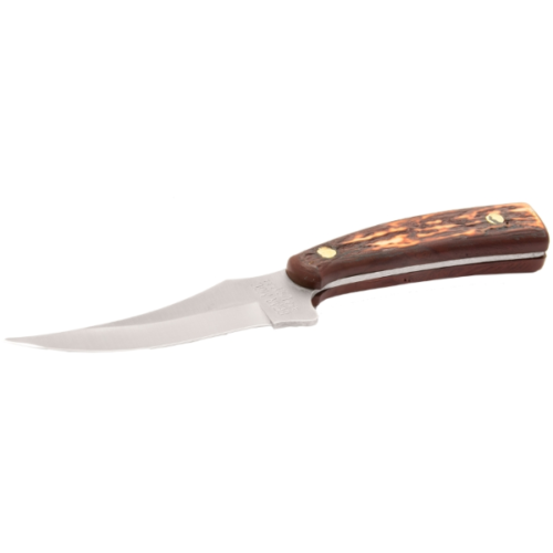 products Bear and Son STAG DELRIN UPSWEPT SKINER KNIFE WITH LEATHER SHEATH II 10165.1622153580.1280.1280