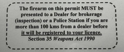 qld weapons licensing pta excerpt otsa