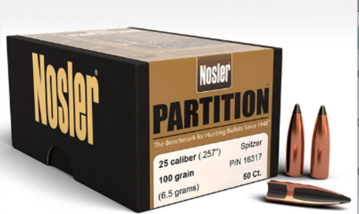 NOSLER 257 PARTITION 50PK - On Target Sporting Arms