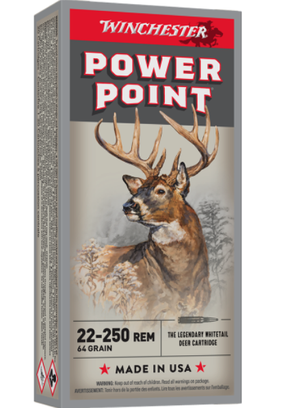 Winchester Power Point 22-250Rem 64gr PP