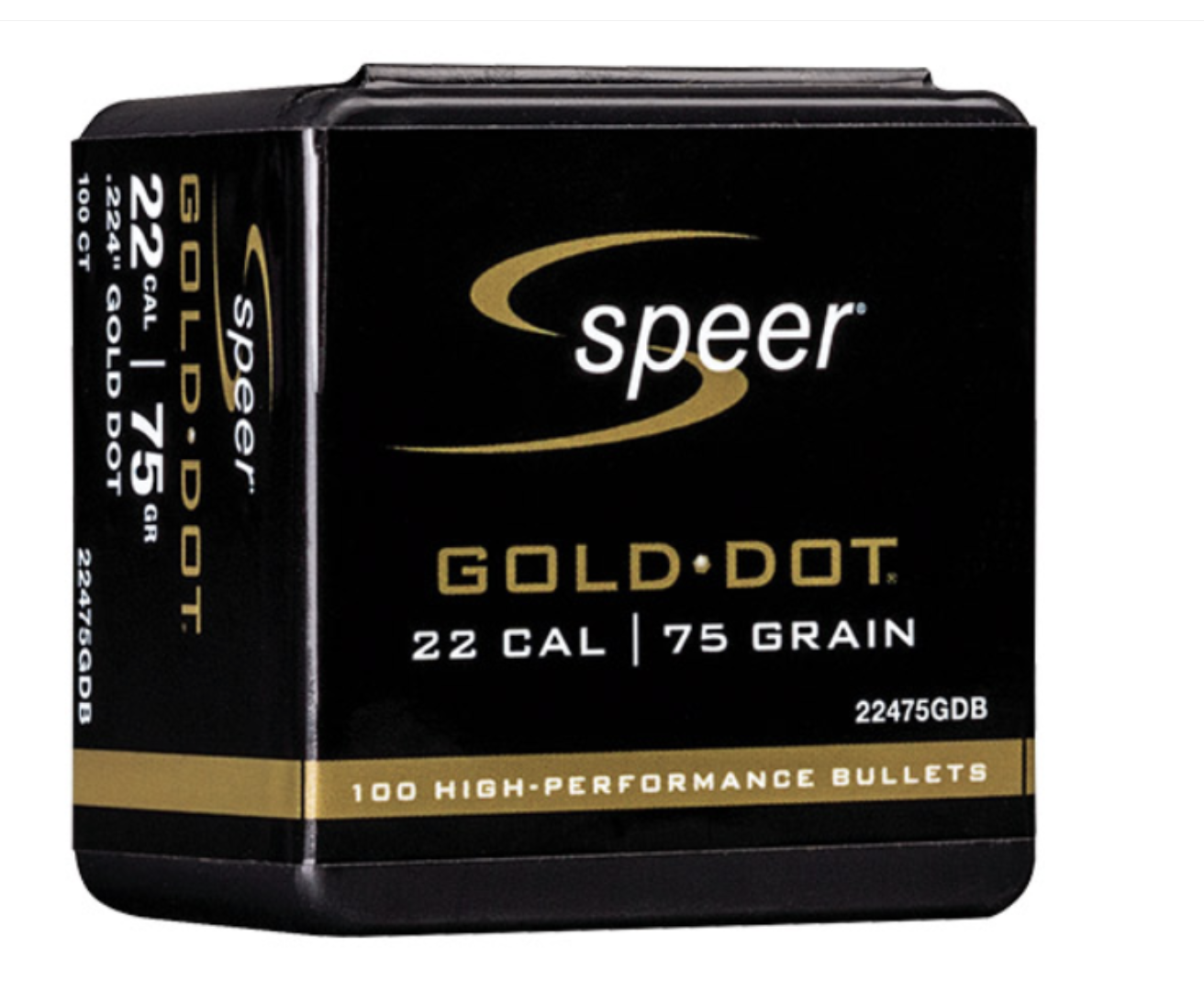 SPEER 224 75GR GOLD DOT 100PK