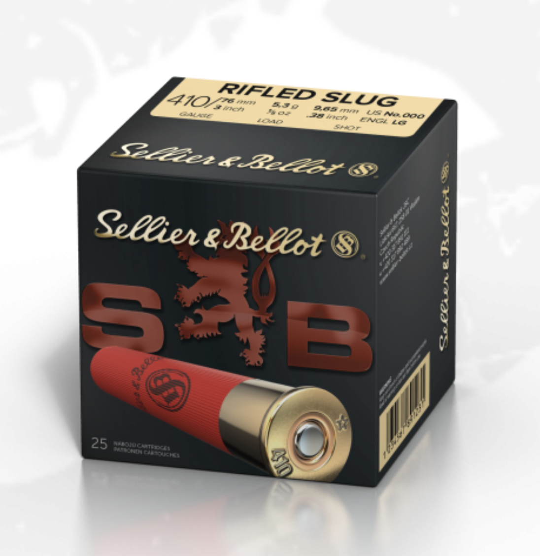 S&B Sellier & Bellot 410 gauge 3" Rifled Slug 5.3g