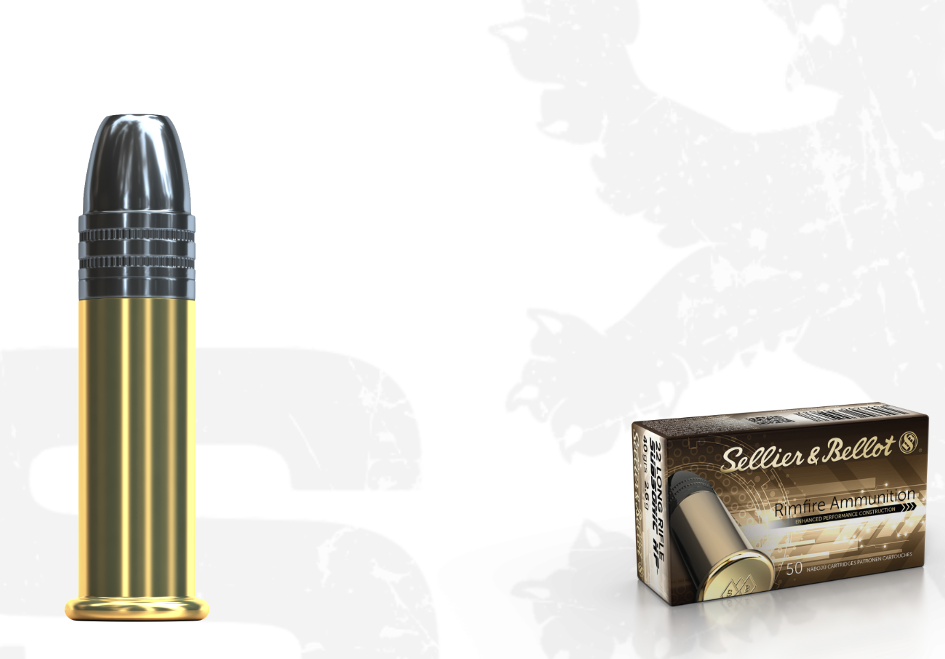 S&B Sellier & Bellot 22 Long Rifle 40 grain HP-LHP Subsonic