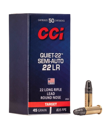 CCI 22LR QUIET SEMI AUTO 45GR LRN 835FPS