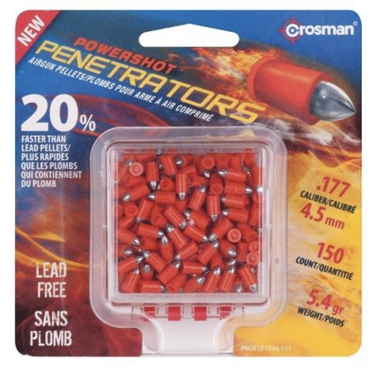 Crosman 177cal 5.4gr P/Shot Penetrator (150/Pk)