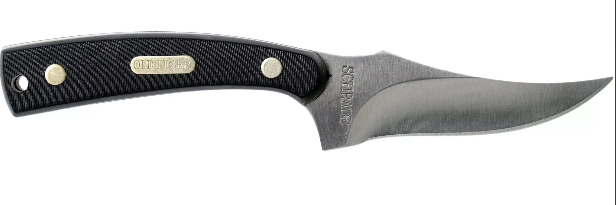 Old Timer Sharpfinger Fixed Blade Knife w/Leather Sheath