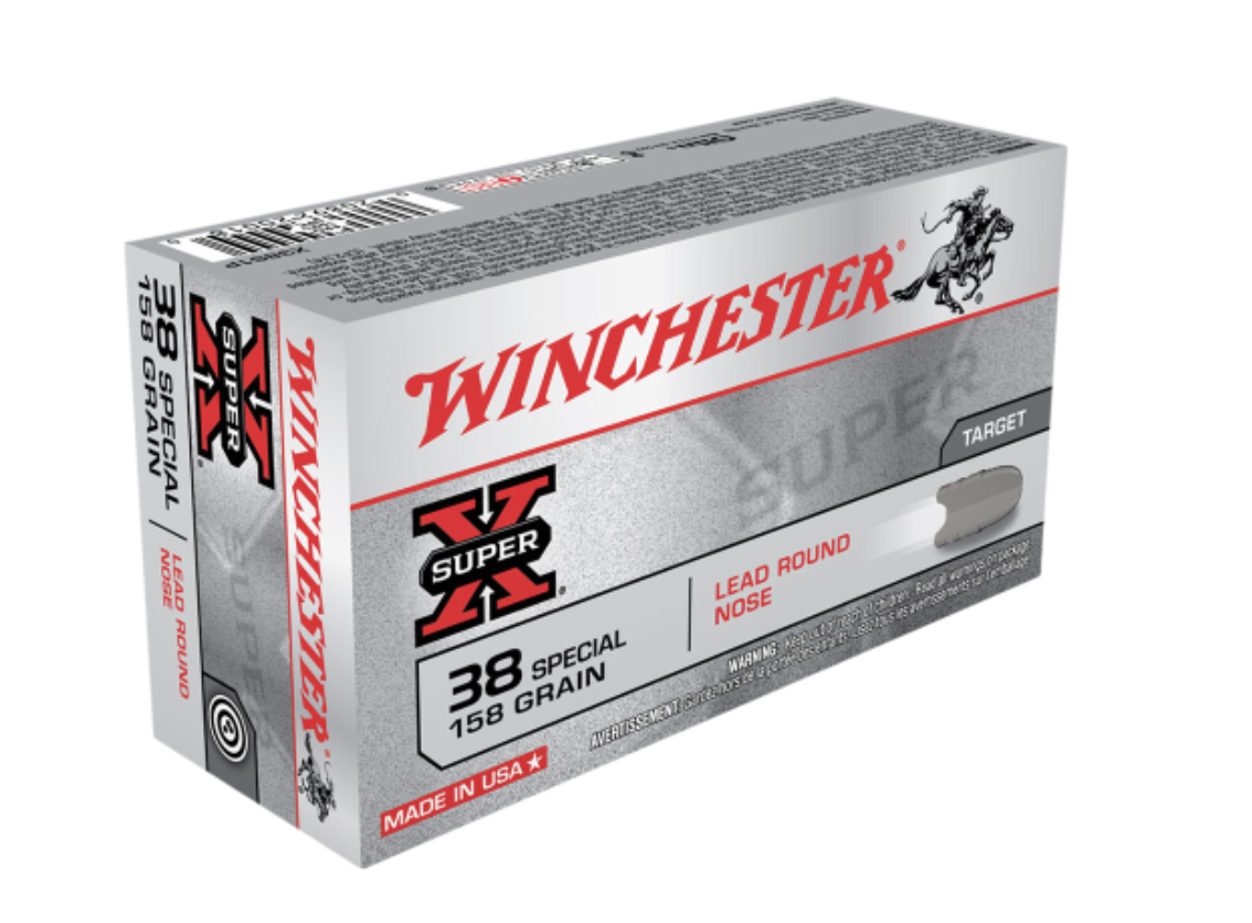 Winchester Super X 38SP 158gr LRN