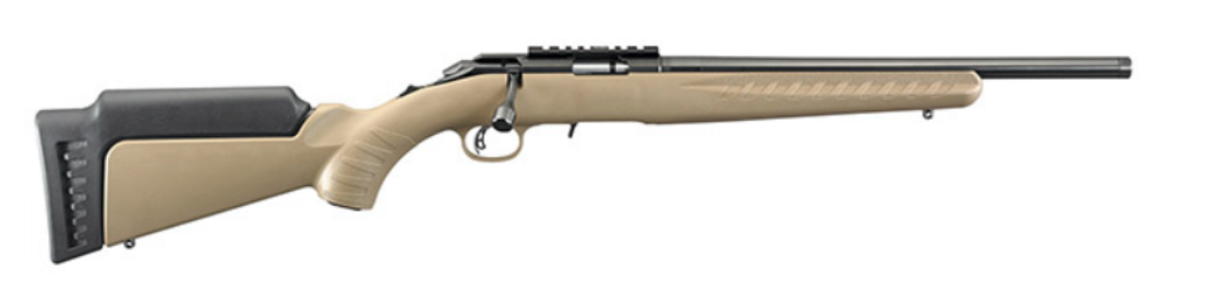 Ruger American Rimfire 22LR 16" FDE Threaded